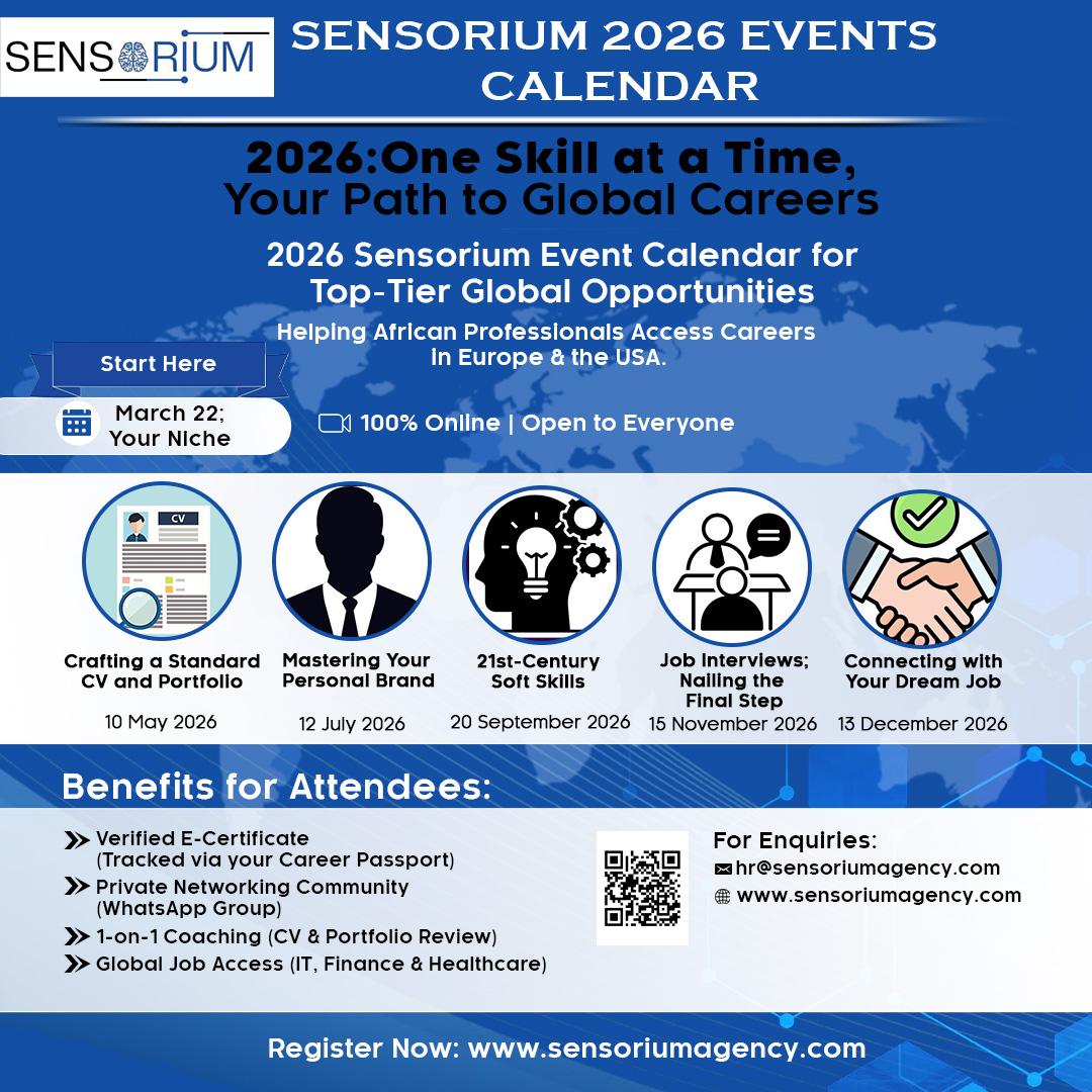 Sensorium 2026 Career Programme roadmap